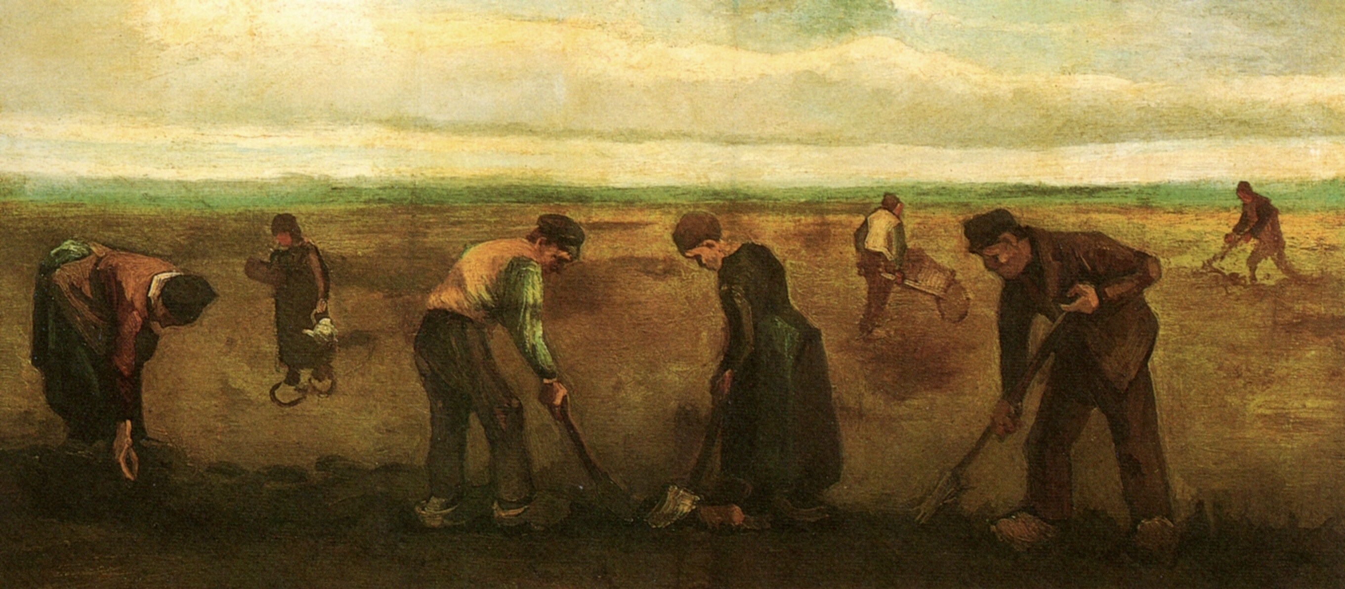 Farmers Planting Potatoes 1884